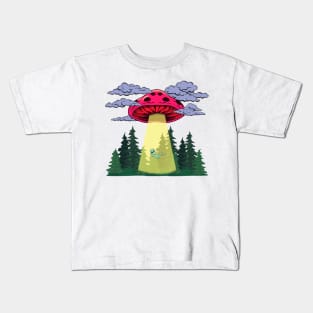 Mushroom UFO Kids T-Shirt